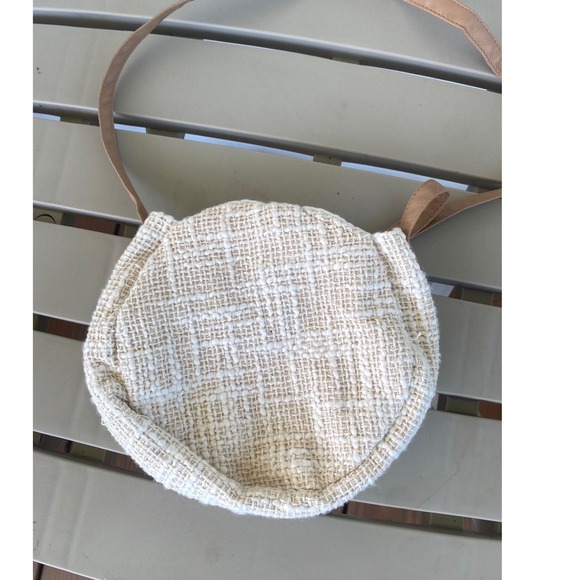 Woven Crossbody Bag Circle Purse Shoulder Bag Toggle‎ Closure Small - Picture 3 of 8